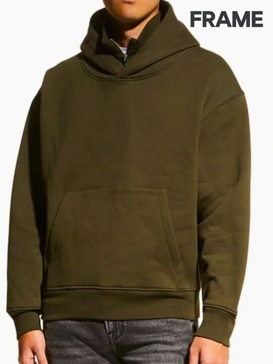 Frame Denim Other - FRAME MEN’s Hooded Zip-Collar Sweatshirt - LARGE
